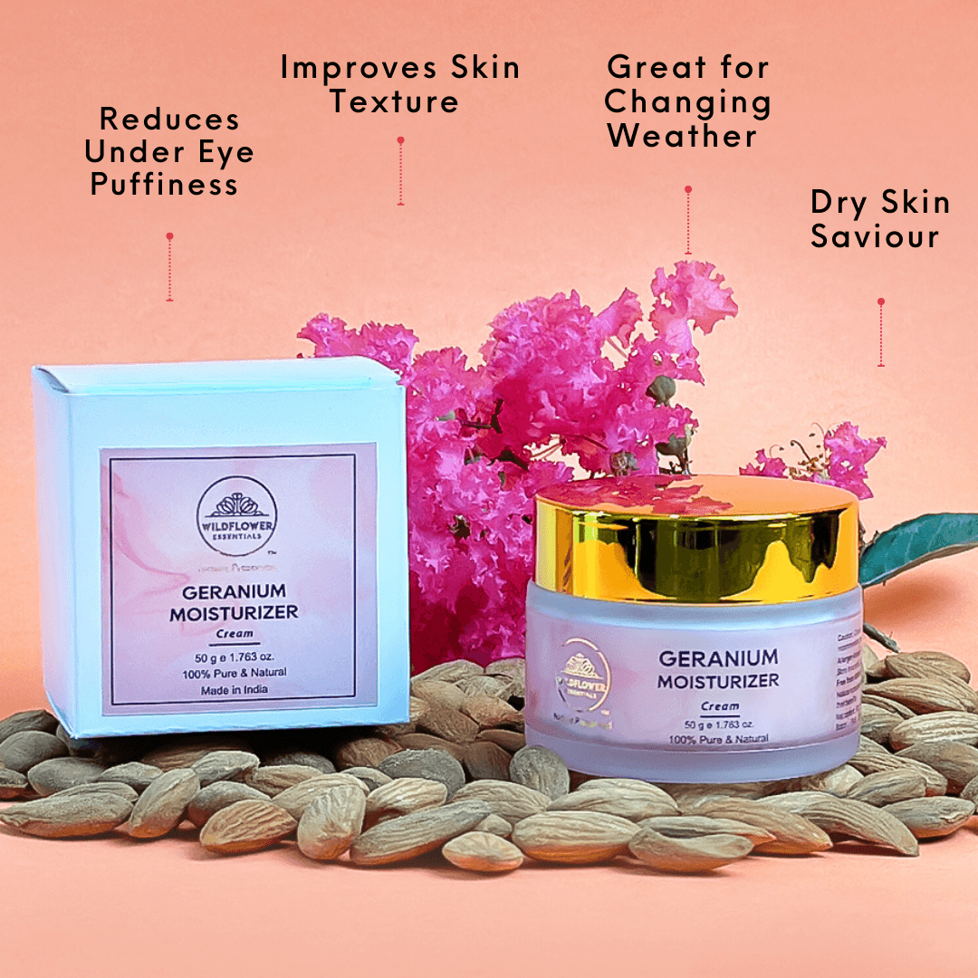 Geranium Moisturiser- Hydration for Extremely Dry Skin | 50g