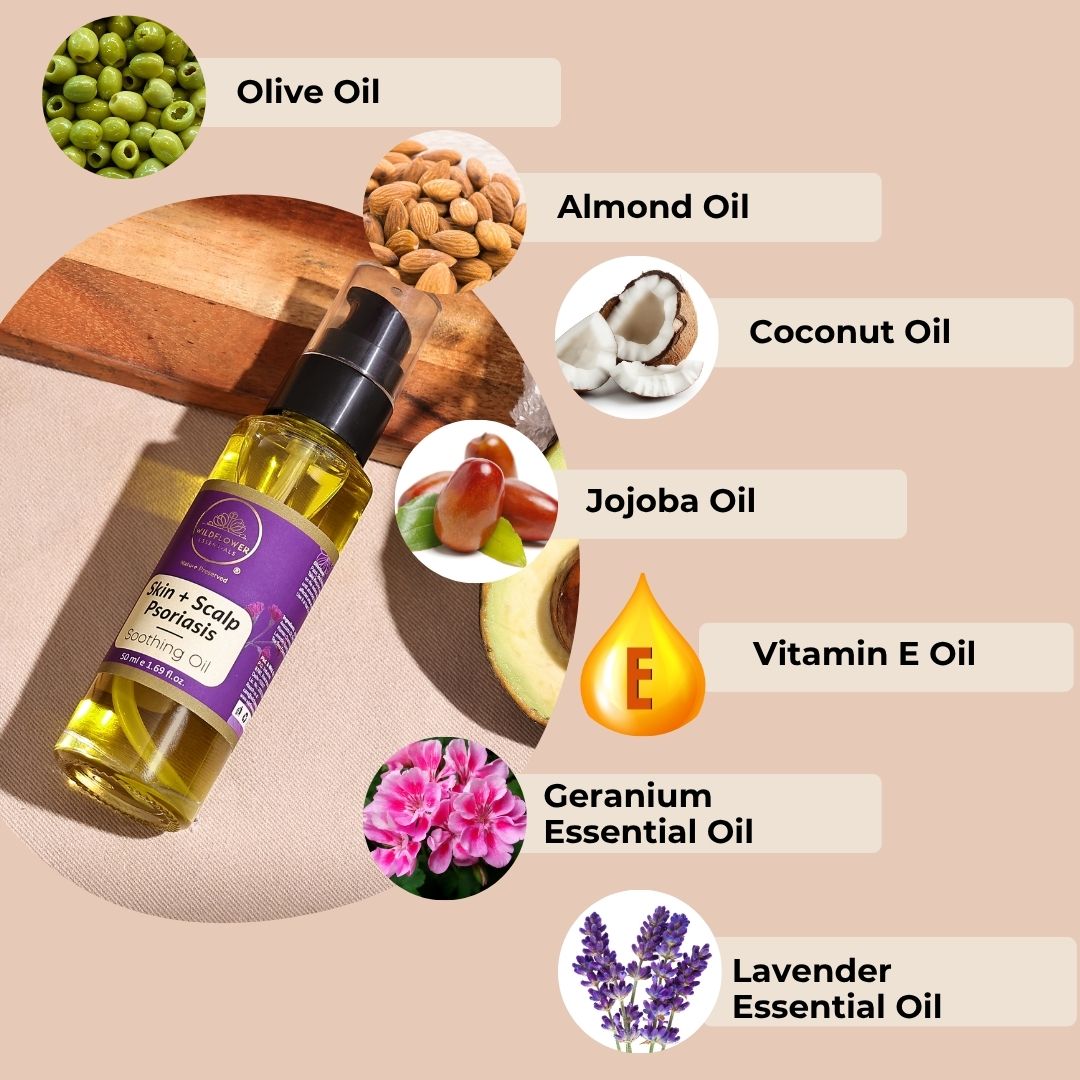 Soothing Oil for Eczema, Psoriasis & Dermatitis | 50ml Wildflower Essentials