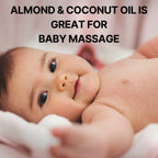 Almond Oil + Castor Oil + Coconut Oil Combo (100ml each) Wildflower Essentials