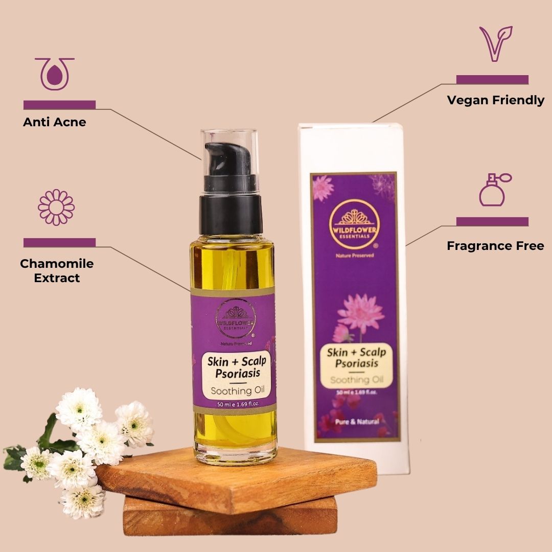 Soothing Oil for Eczema, Psoriasis & Dermatitis | 50ml Wildflower Essentials
