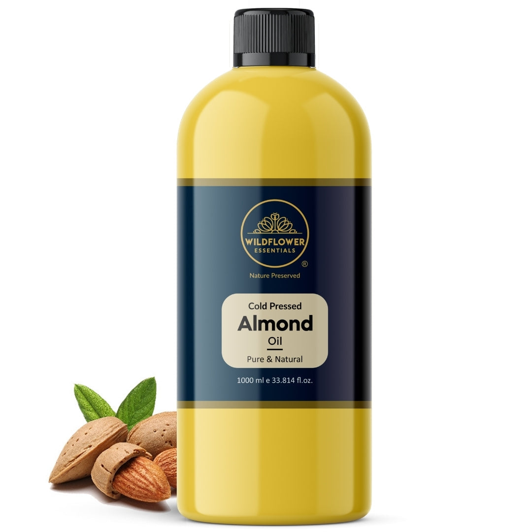 Almond Oil Cold Pressed for skin hair face body