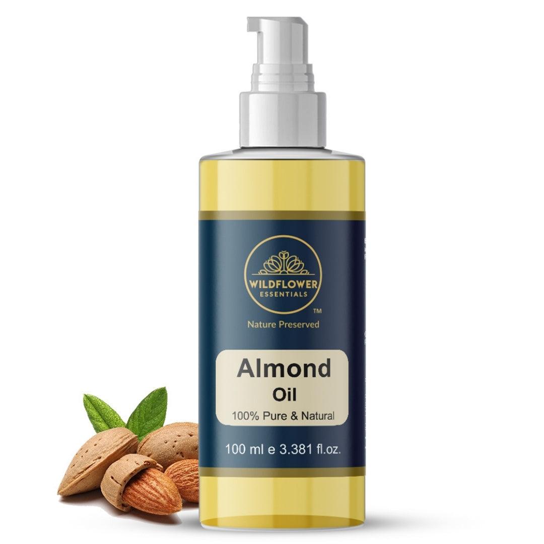 Wildflower Essentials Pure Cold Pressed Almond Oil | Hydrates Skin