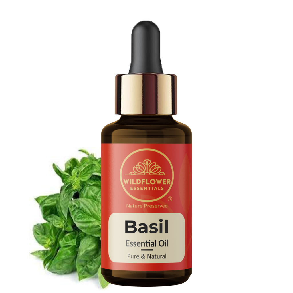 Basil Essential Oil Wildflower Essentials