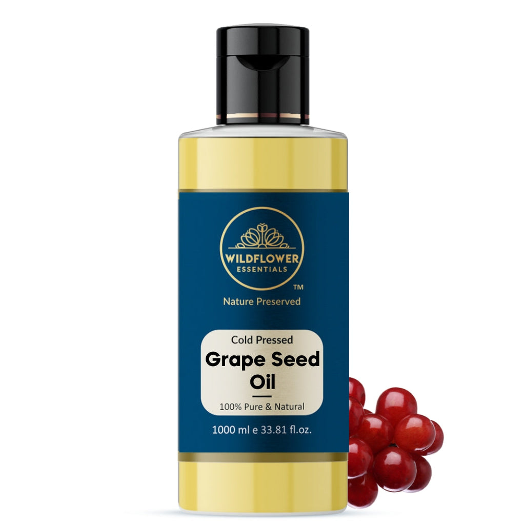 Grapeseed Oil Cold Pressed for skin hair face body