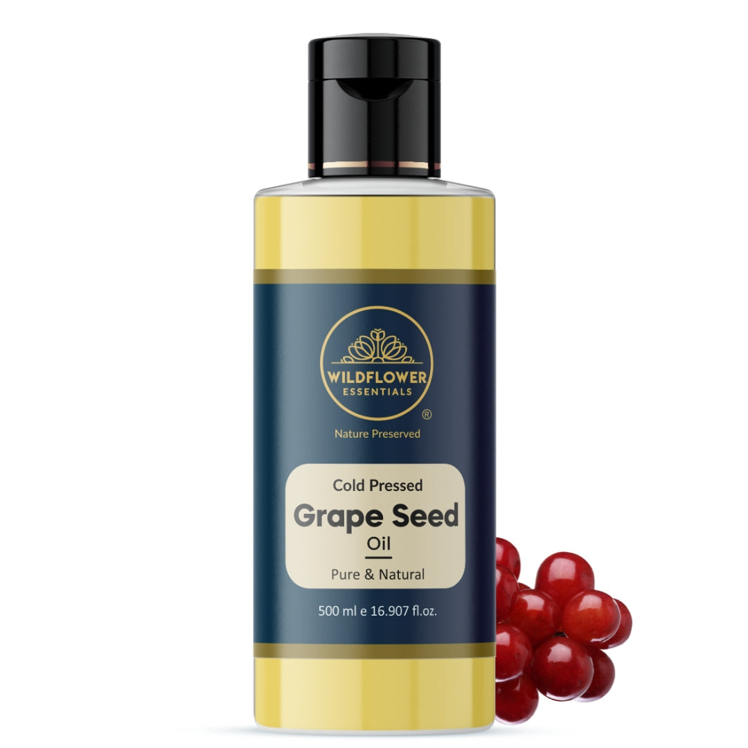 Grapeseed Oil Cold Pressed for skin hair face body